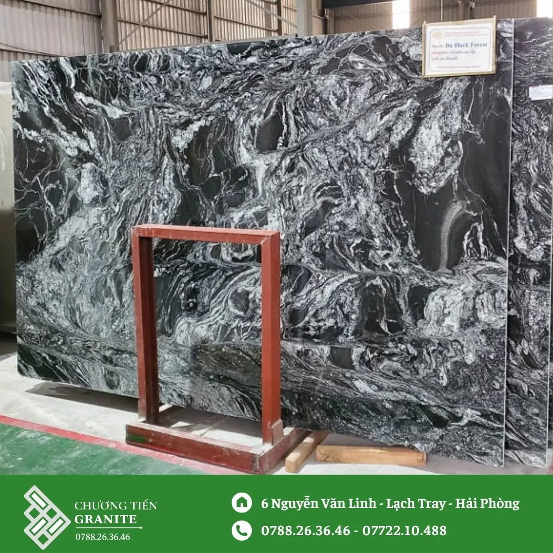 Đá Granite Đen Rừng (Black Forest)