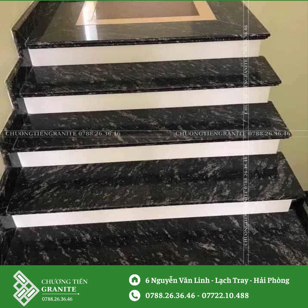 Đá Đen Rừng Ốp Cầu Thang