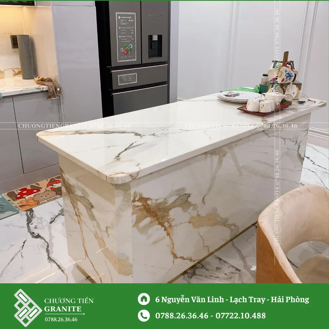 Đá Nung Kết Ấn Độ Ốp Bàn Bếp